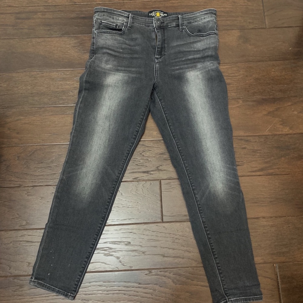 Light black wash denim jeans